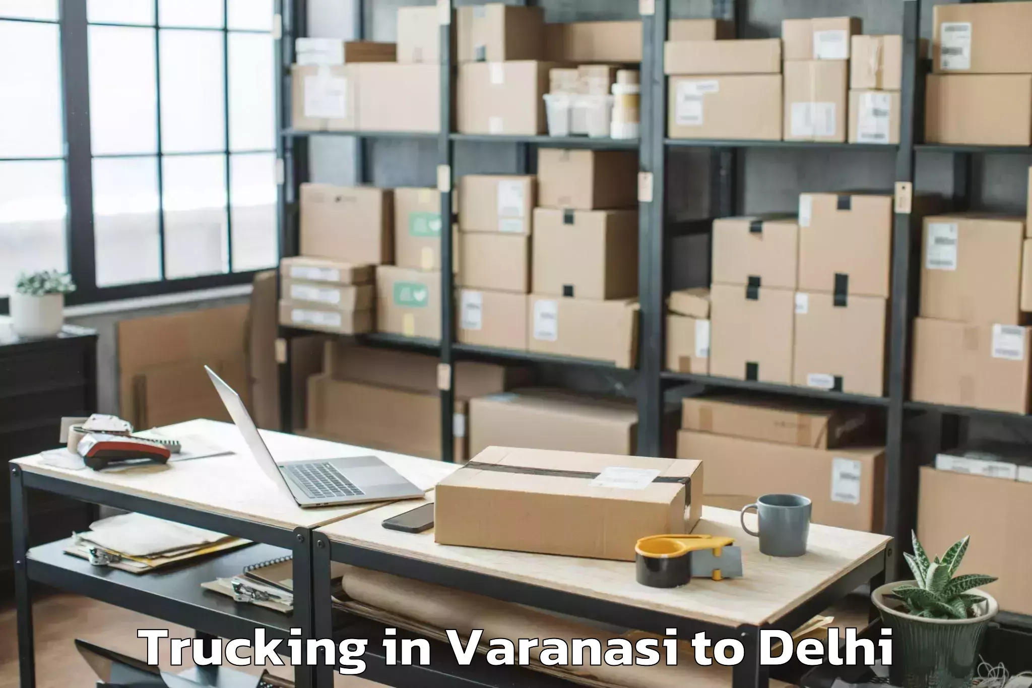 Top Varanasi to Unity One Mall Cbd Shahdara Trucking Available